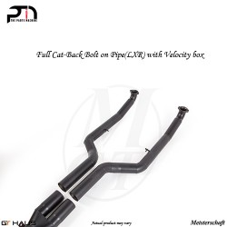 Titanium Full Cat-Back Bolt on Pipe(LXR) with Velocity box by Meisterschaft for BMW F12/F13 (Coupe/Convertible) M6